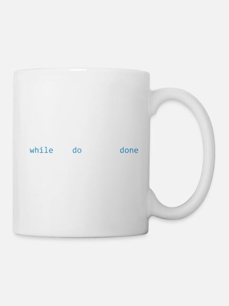 The grind never stops, dark - Mug - white