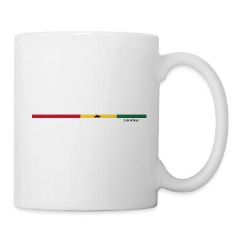 Ghana flag in style - Mug - white - Right