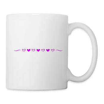 Hearts Line Icon - Mug - white - Right