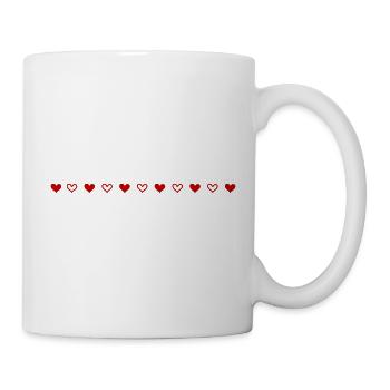 Hearts Line Icon - Mug - white - Right