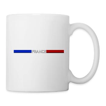 Frankreich fan flagge trikot - Tasse - Weiß - Rechts