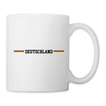 Deutschland Fahne - Tasse - Weiß - Rechts