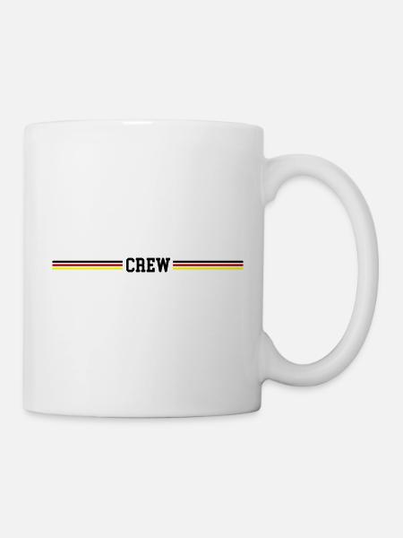 Crew Deutschland Fahne - Tasse - Weiß