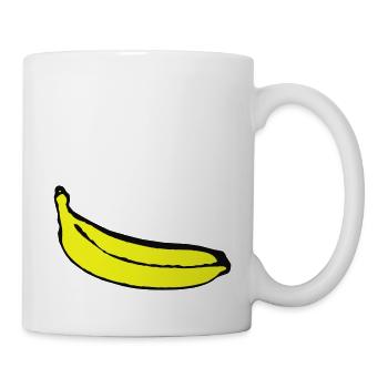 Banane - Tasse - Weiß - Rechts