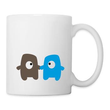 Monsters in love - Tasse - Weiß - Rechts