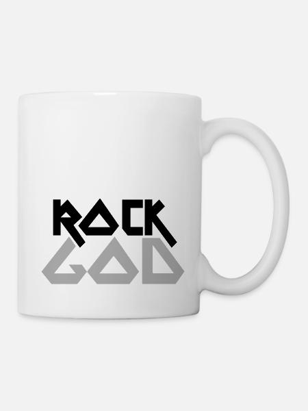 ROCK GOD - Mug - white
