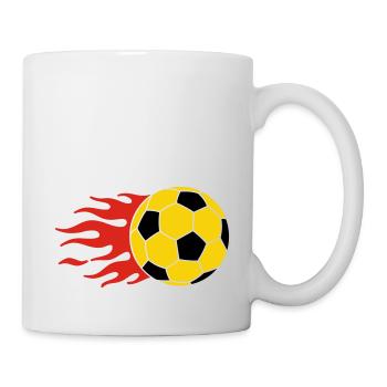 brennender Ball - burning ball - Tasse - Weiß - Rechts