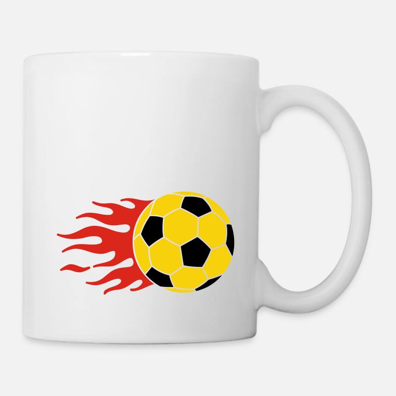 brennender Ball - burning ball - Tasse - Weiß