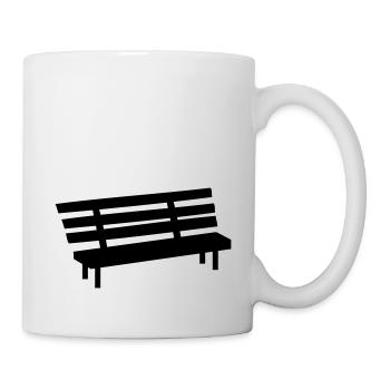 Parkbank - Tasse - Weiß - Rechts