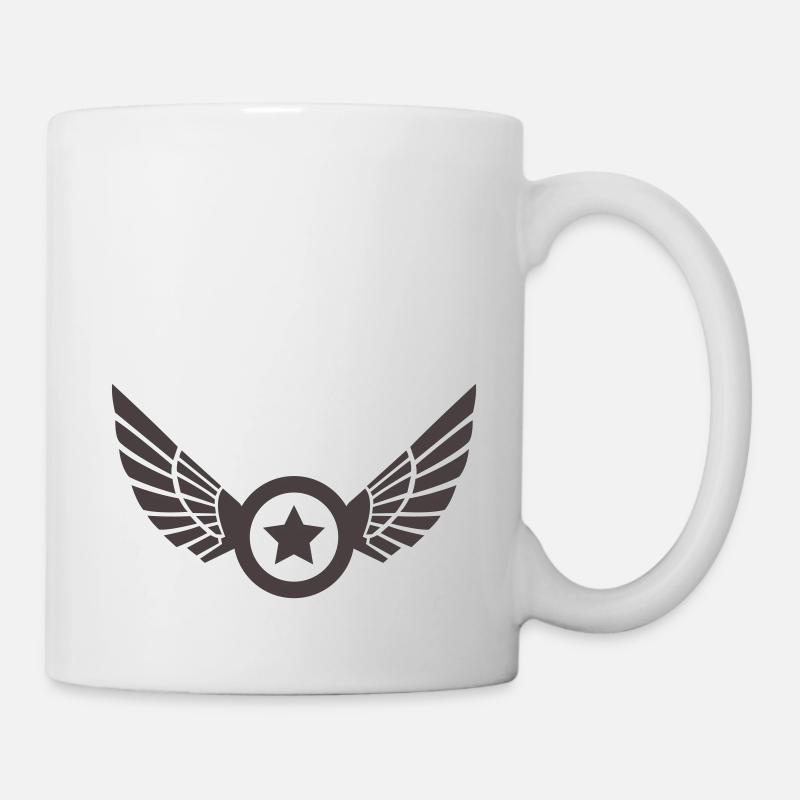 ailes étoiles - Mug blanc - blanc