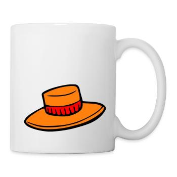 Hut - Tasse - Weiß - Rechts