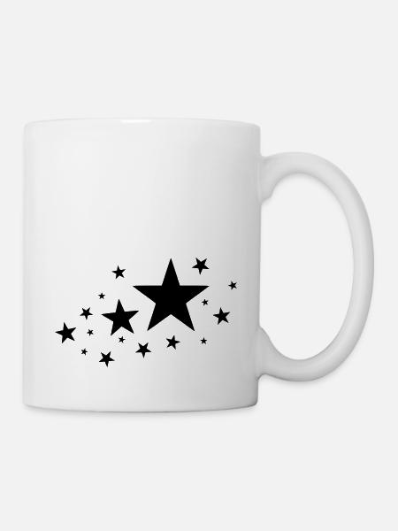 Sterne Stars - Tasse - Weiß