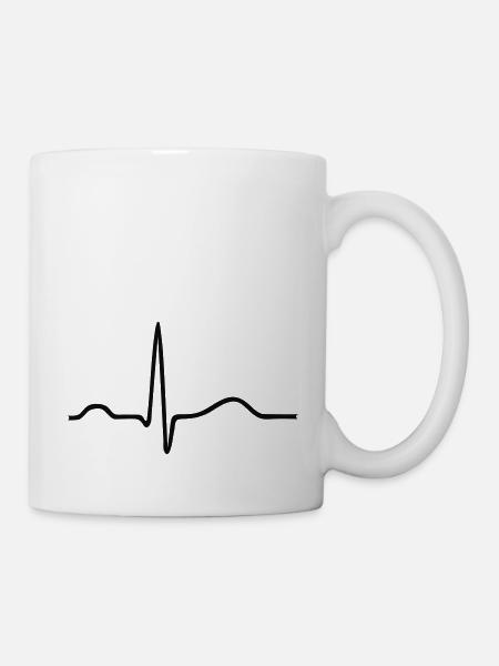 Sinusrhythmus EKG Herzschlag - Tasse - Weiß
