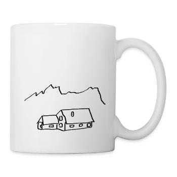 Berghütte - Tasse - Weiß - Rechts