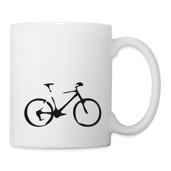 bike - Tasse - Weiß - Rechts
