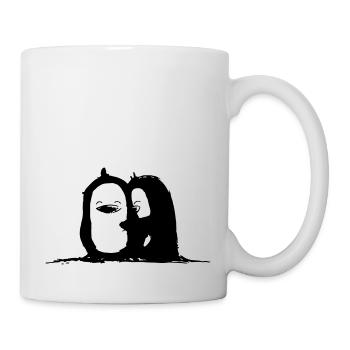 Penguin cuddle time - Mug - white - Right