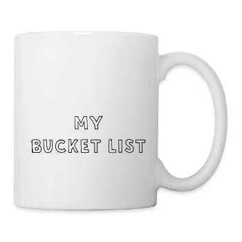 Fill out my bucket list! - Mug - white - Right