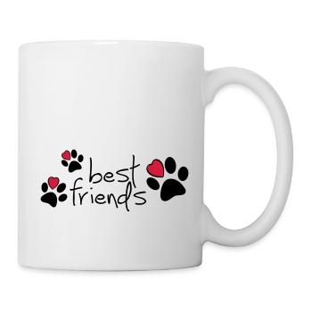 Meilleur ami de Slagon, j'aime mon chien ou mon chat. - Mug blanc - blanc - Droite