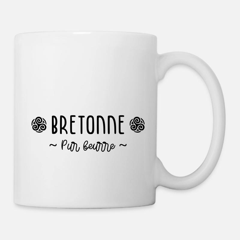 Bretonne - pur beurre - - Mug blanc - blanc