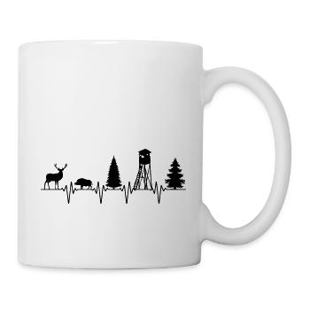| changeable de couleur Jaeger Hochsitz Heartbeat Pulse - Mug blanc - blanc - Droite