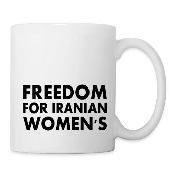 Freedom for iranian womens - Tasse - Weiß - Rechts