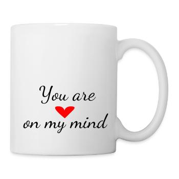 Du bist in meinen Gedanken - Tasse - Weiß - Rechts