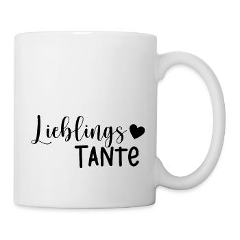 Lieblings Tante Geschenkidee - Tasse - Weiß - Rechts