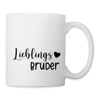 Lieblings Bruder Geschenkidee - Tasse - Weiß - Rechts