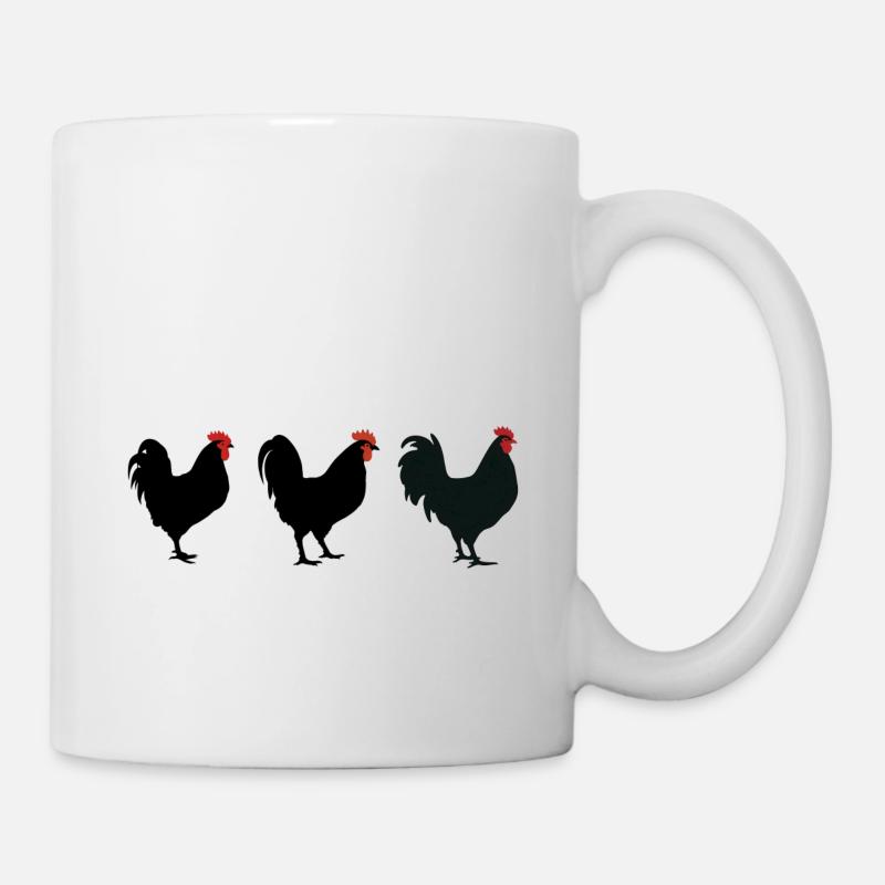Poulets rebelles - Mug blanc - blanc