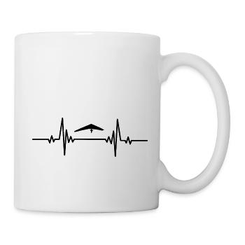 Heartbeat super sky gliding - Tasse - Weiß - Rechts