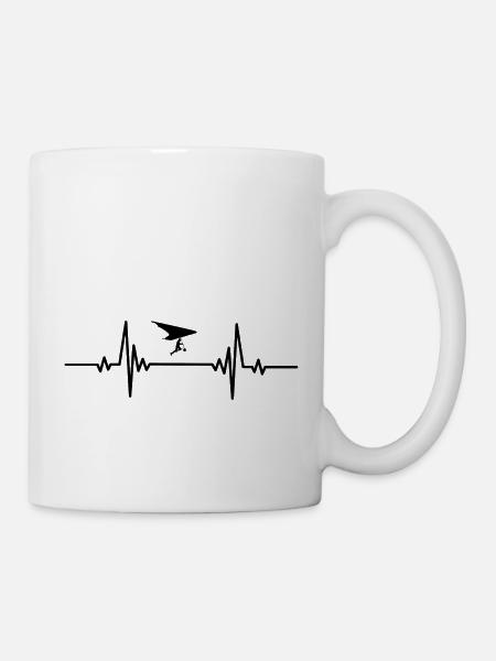 Heartbeat Drachenfliegen - Tasse - Weiß