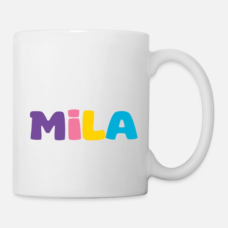 Name - Mila - Tasse - Weiß