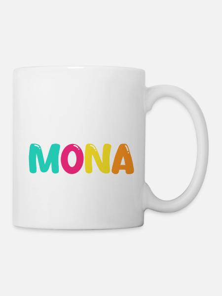 Name - Mona - Tasse - Weiß
