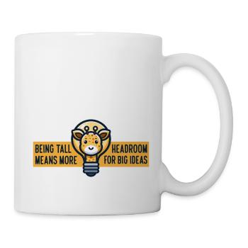 ÊTRE GRAND SIGNIFIE PLUS DE MARGE DE MANŒUVRE POUR LES GRANDES IDÉES - Mug blanc - blanc - Droite