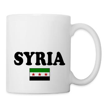 Drapeau de la Syrie - Mug blanc - blanc - Droite