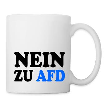 Nein zu afd - Tasse - Weiß - Rechts