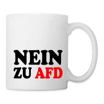Nein zu afd - Tasse - Weiß - Rechts