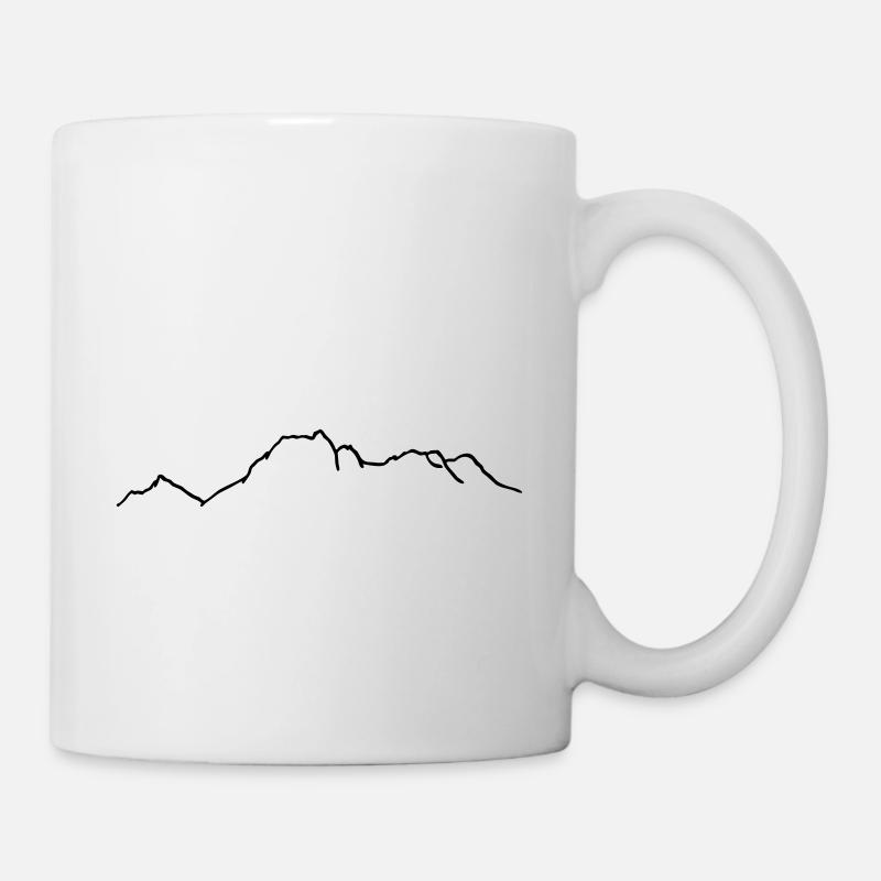 Lagazuoi mit Tofana - Tasse - Weiß