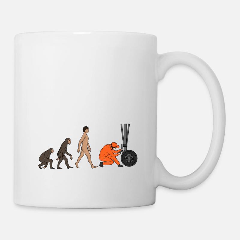 Aircraft Mechanic Evolution - Mug - white