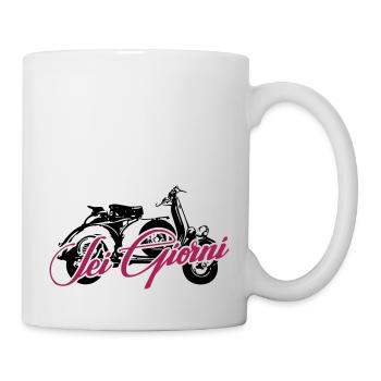 Sei Giorni 6-Tages Rallye Schaltroller 2Takt Italy - Tasse - Weiß - Rechts