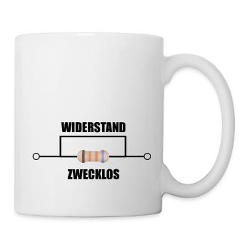 Widerstand Zwecklos - Elektroniker - Physik - 1337 - Tasse - Weiß - Rechts
