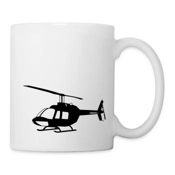 bell jet janger helicopter helicopter helicopter - Mug - white - Right