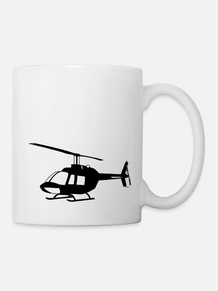 Bell Janger Hélicoptère Hélicoptère - Mug blanc - blanc