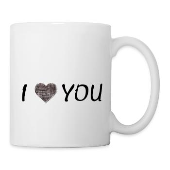 I Love You - Tasse - Weiß - Rechts