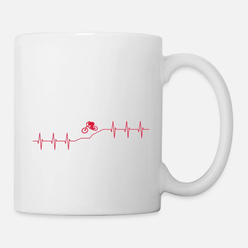 Downhill biken - Tasse - Weiß