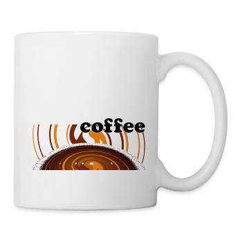 Kaffee, das dufte Getränk. - Tasse - Weiß - Rechts
