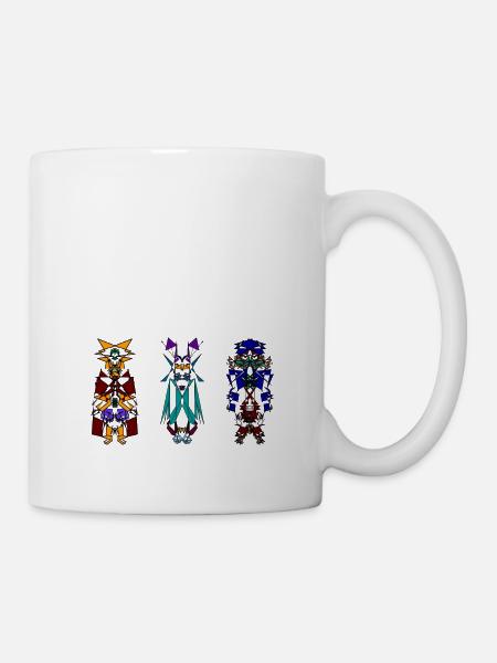 3-Kachinas - Tasse - Weiß