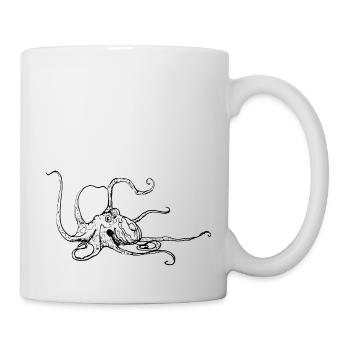 Oktopus - Tasse - Weiß - Rechts