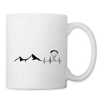 Heartbeat - Mountains - Paragliding - (6) - Mug - white - Right