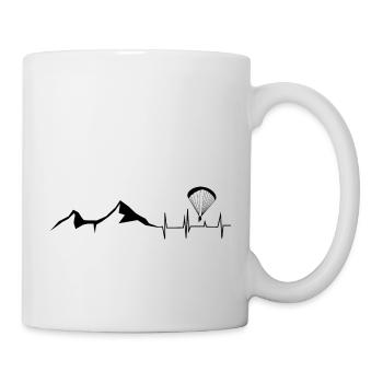 Heartbeat - Mountain - Paragliding - (2) - Mug - white - Right